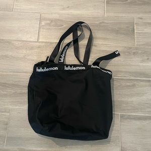 Lululemon Black Tote Large Bag Purse Gym